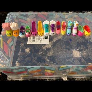 Shopkins- shoe closet lot of fourteen.